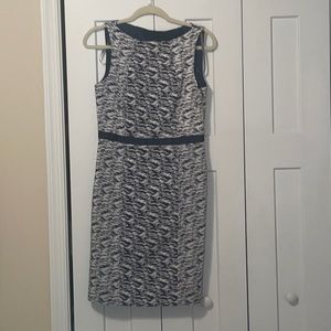 Navy and off white summer casual dress